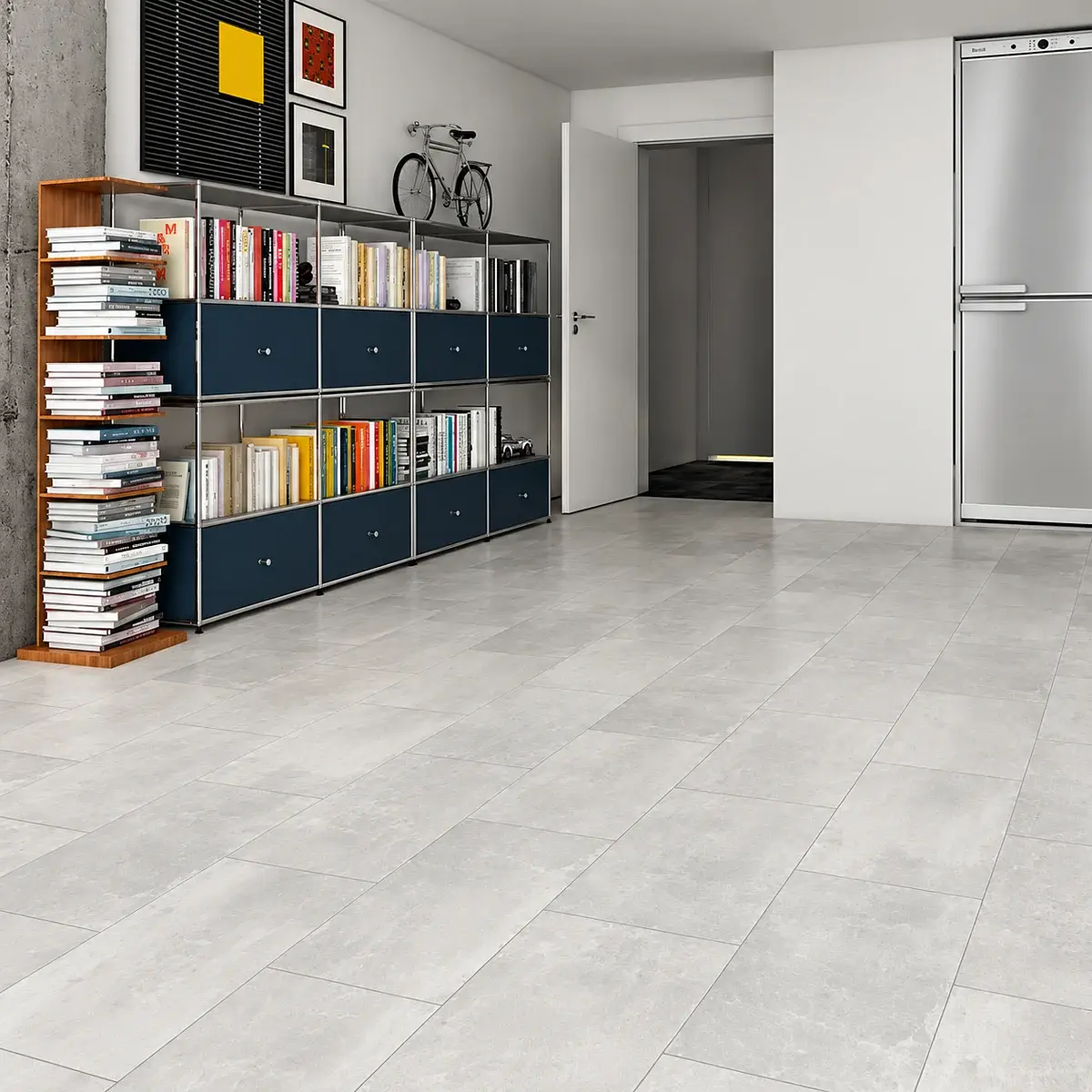 Piso Vinílico Clíck SPC Vik Grey 61x30