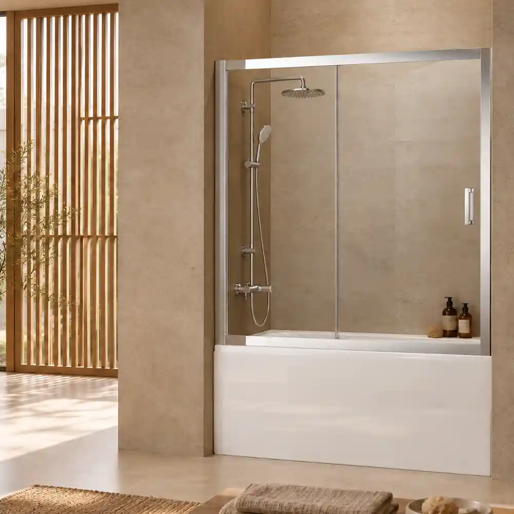 Mampara Corredera Malve-B Cromado 160x150