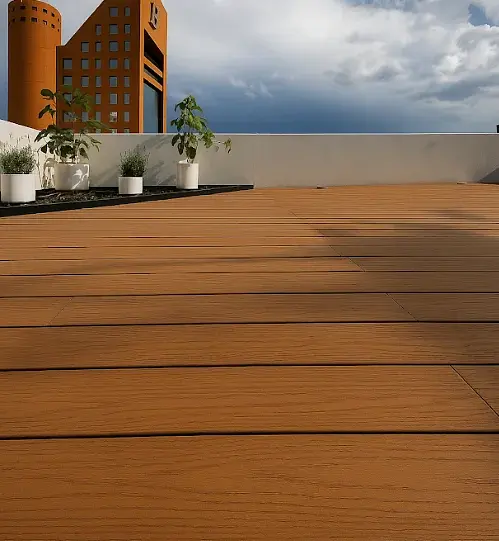 Deck WPC Co-Extruido No Gap Teak 15x220
