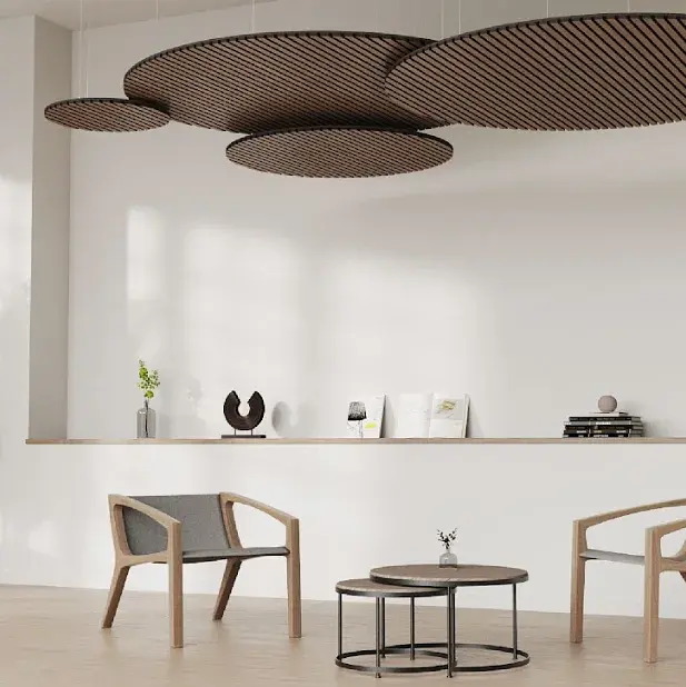 Nube acústica Eco Wood Nogal 120 cm