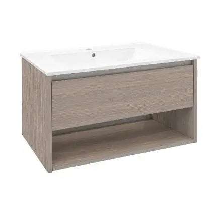 Mueble Suspendido New Madison Greige Incluye Lavamanos