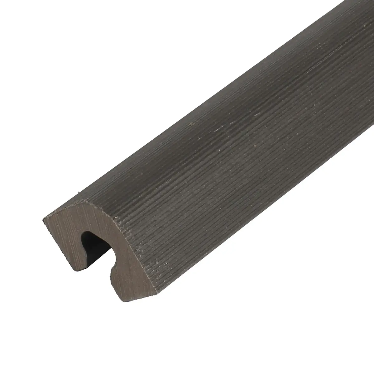Pieza terminación wall panel exterior WPC 29x29mm x 2,9m | Dark Grey 
