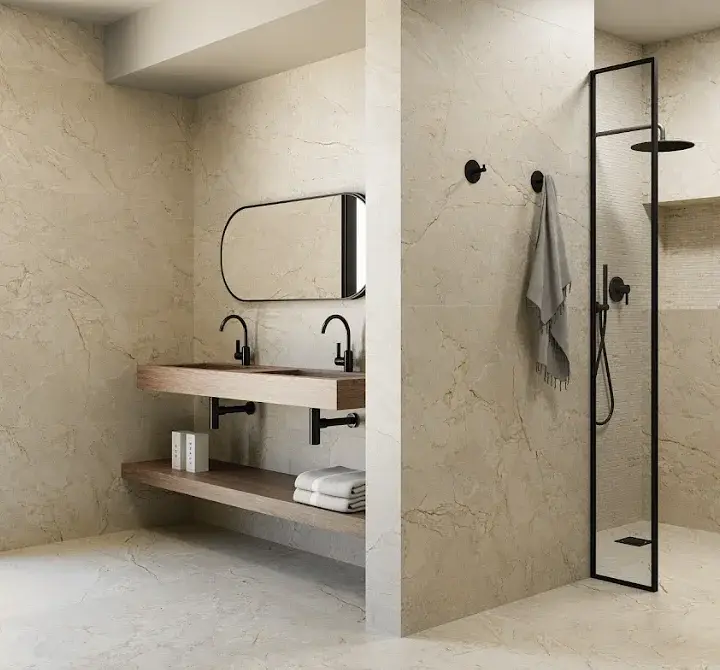 Porcelanato Esmaltado Alloy Cream Mate 60x120