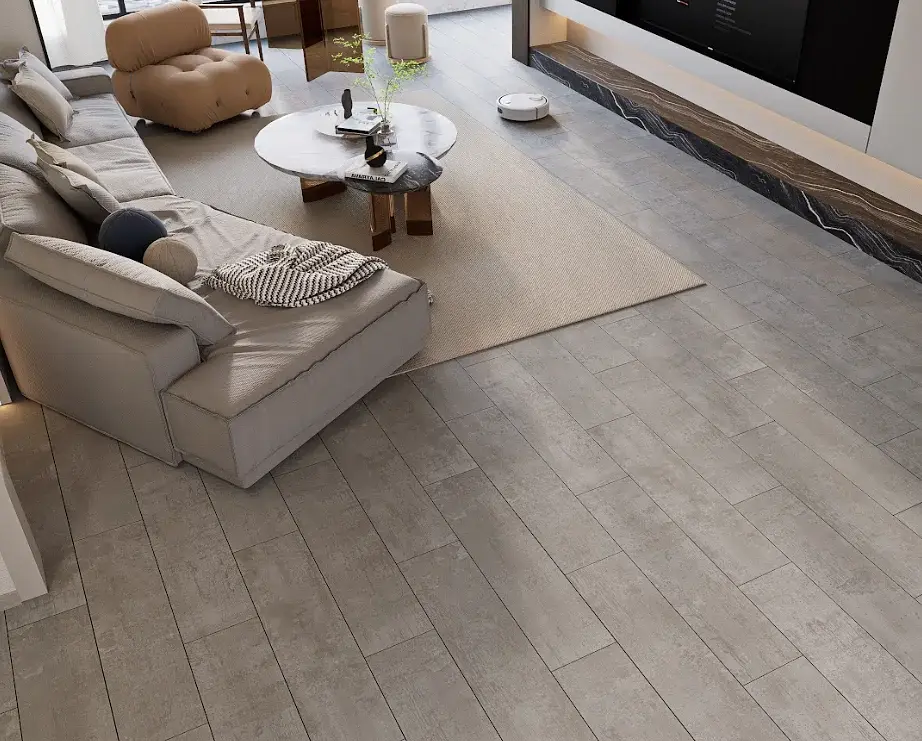 Porcelanato Esmaltado Cemento Grey Mate 20x90