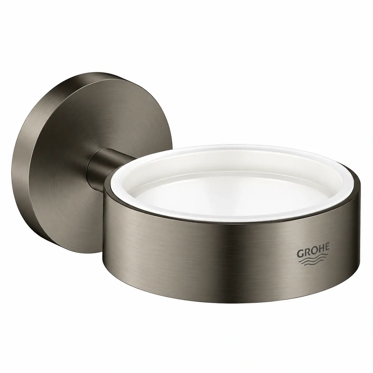 Soporte para Vaso y Jabonera Essentials New Grafito