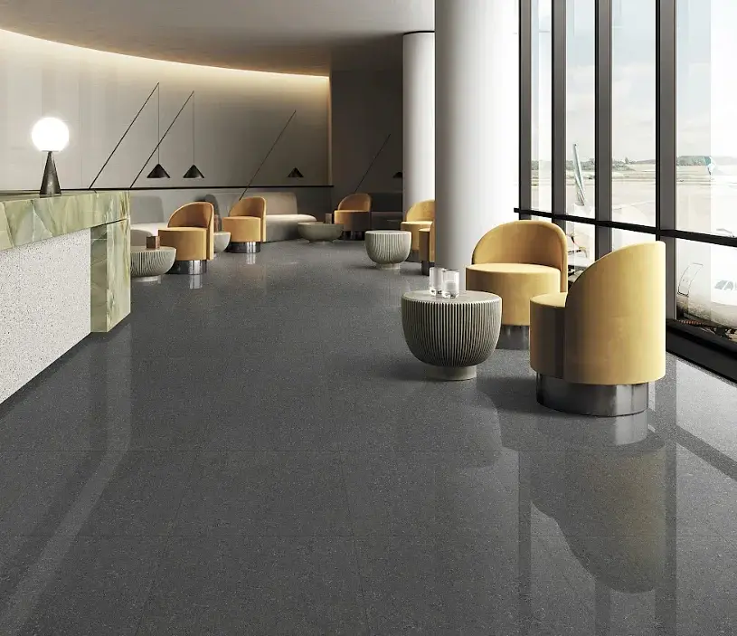 Porcelanato Técnico Fels Negro Pulido 60x60