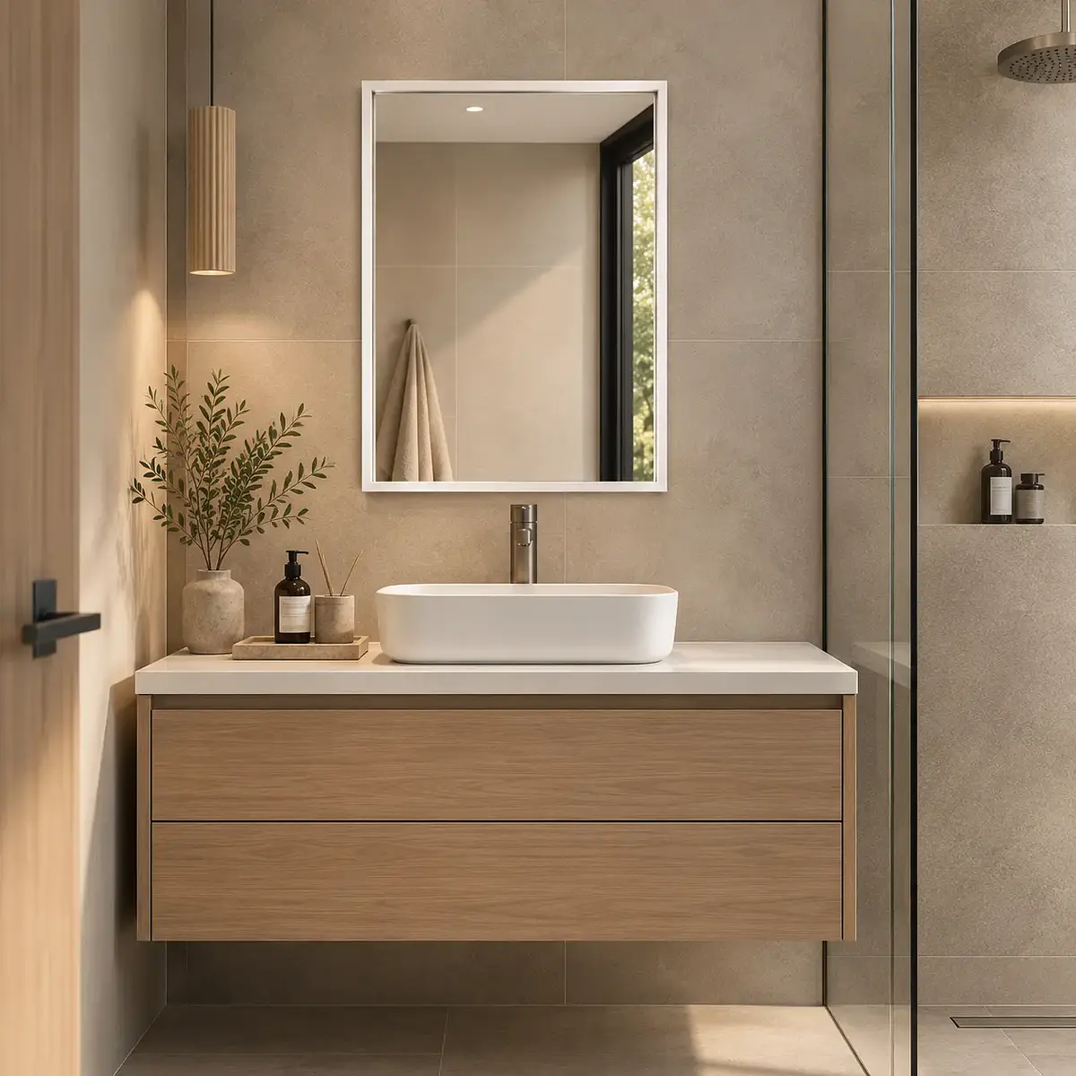 Espejo Rectangular Mark Blanco 60×80 