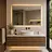 thumbnail - Espejo Mark Rectangular Brushed Brass 90x80 cm