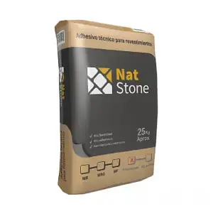 Adhesivo Porcelanatos Nat Stone 25 kg