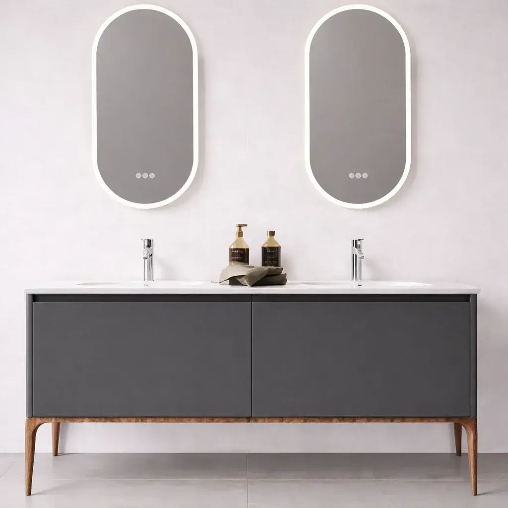 Mueble a Piso Kofel Grafito 150 Incluye Lavamanos