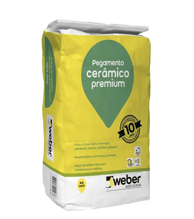 Adhesivo Weber Ultra C2S2TE Pro polvo saco 20 KG
