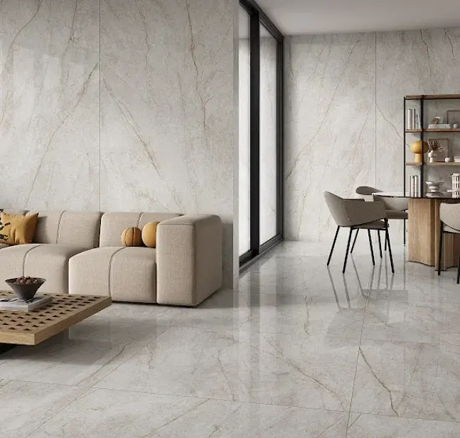 Porcelanato Esmaltado Rain Forest White Pulido 60x120