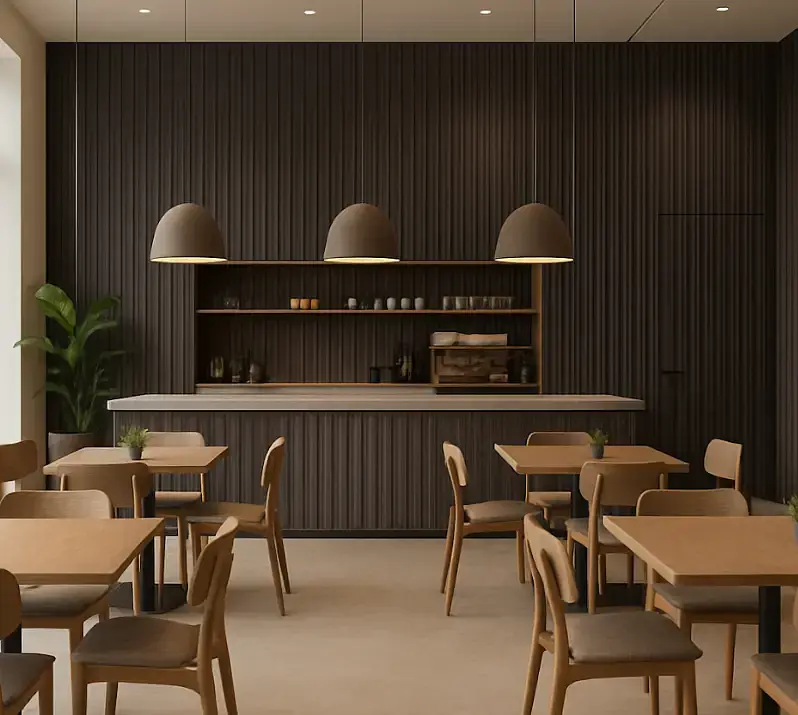 Panel laminado Wave Wall Dark Oak Mate 12x290