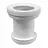 thumbnail - Manguito Tube Recto 9 cm PVC Blanco con Junta Labiada