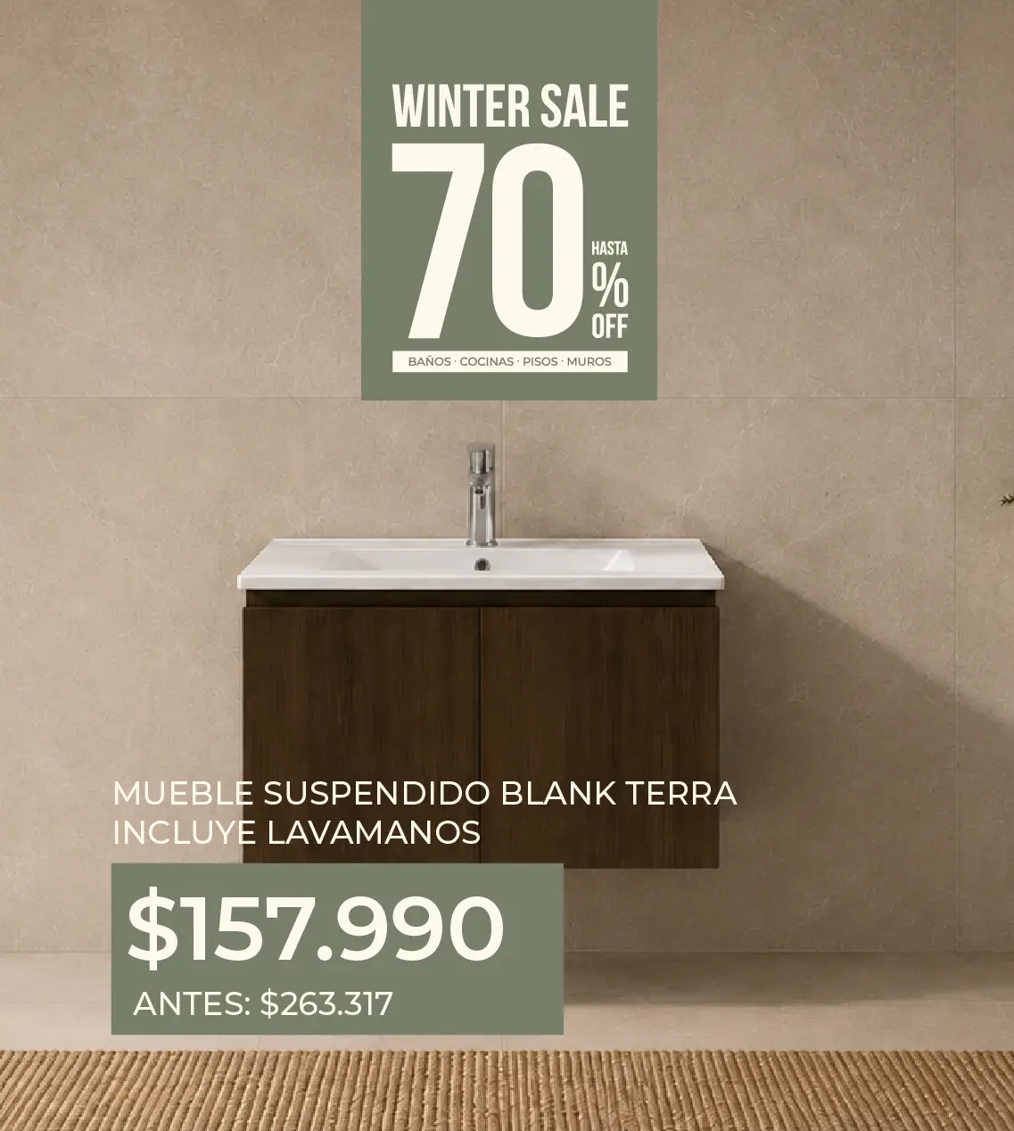 ofertas muebles de baño, winter sale