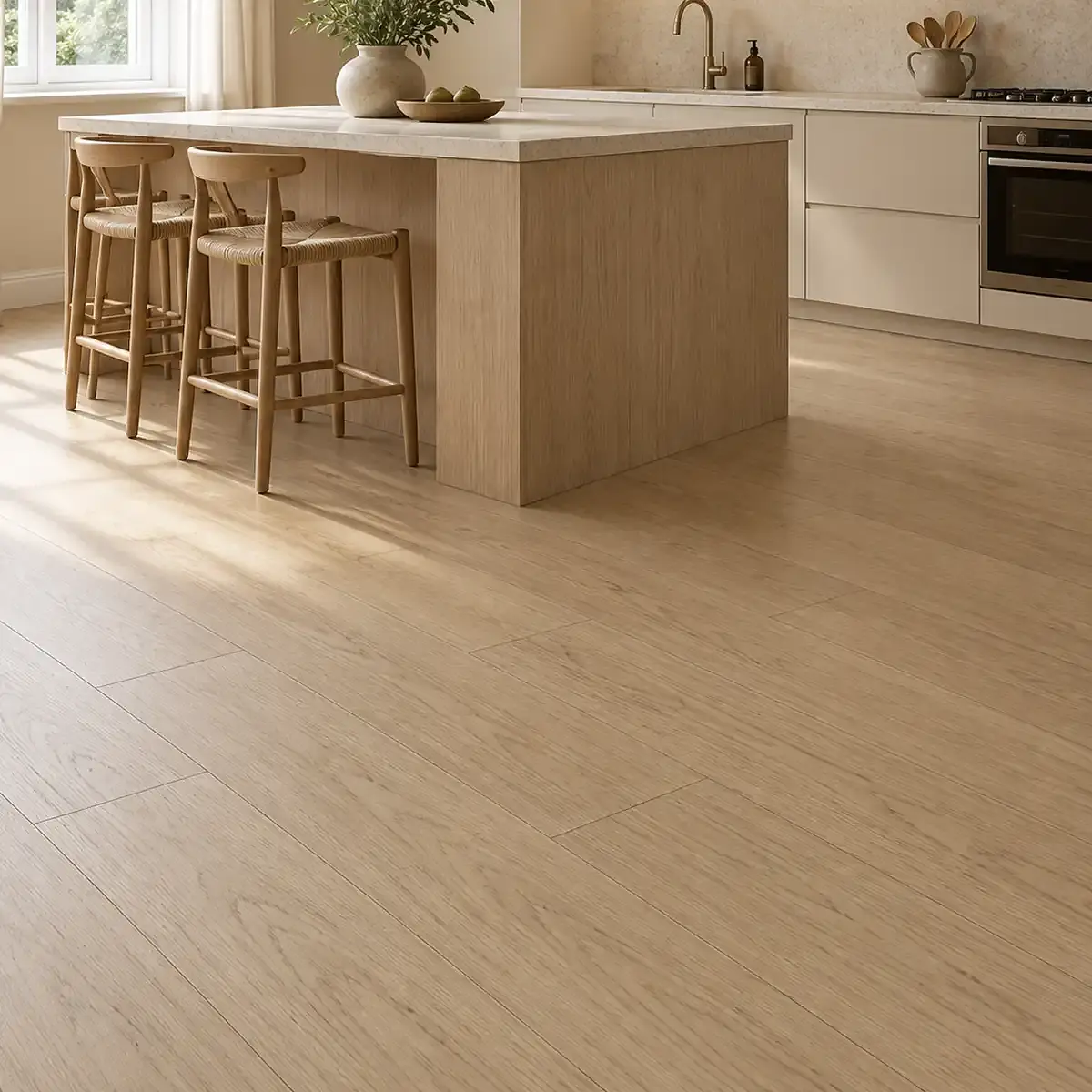 Piso Ingeniería Wood SPC Dublin Roble Blanco 122x16x7mm