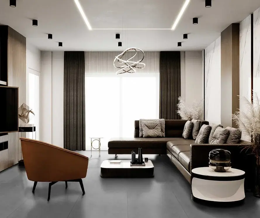 Porcelanato Esmaltado Cortona-N Grafito Mate 60x120