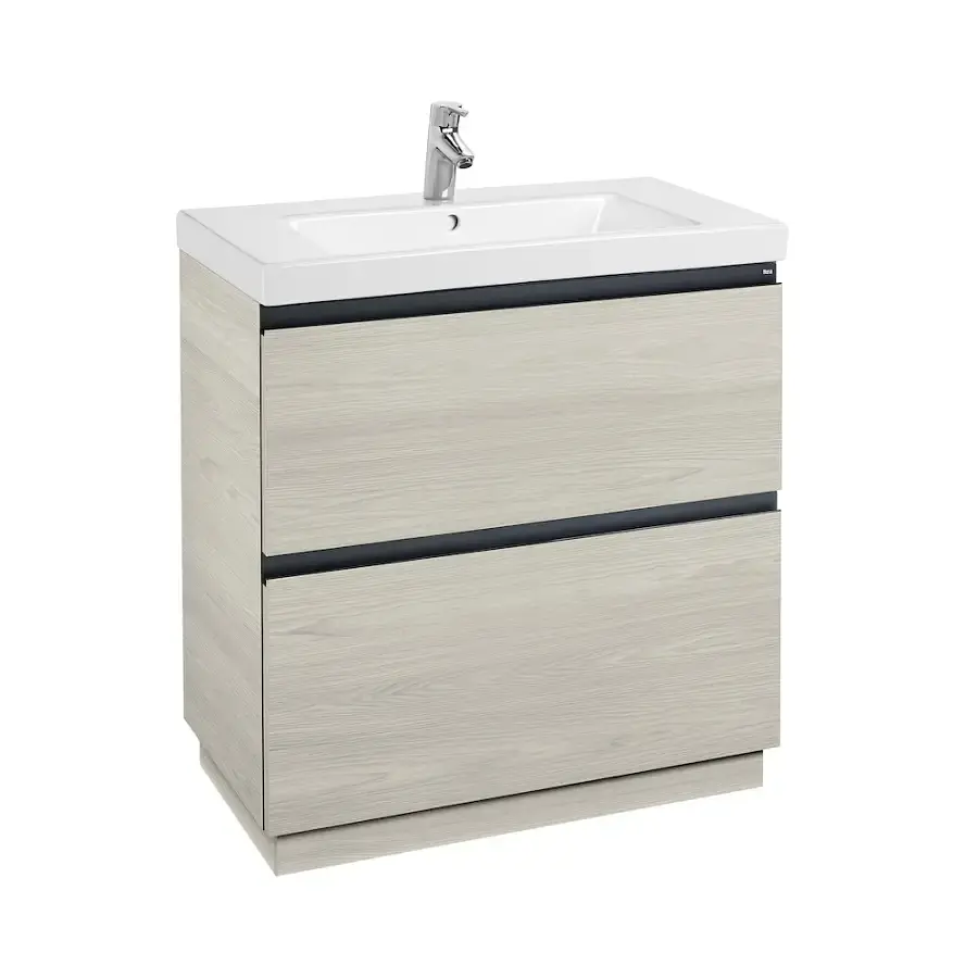 Mueble Suspendido Lander Fresno 80 cm Incluye Lavamanos