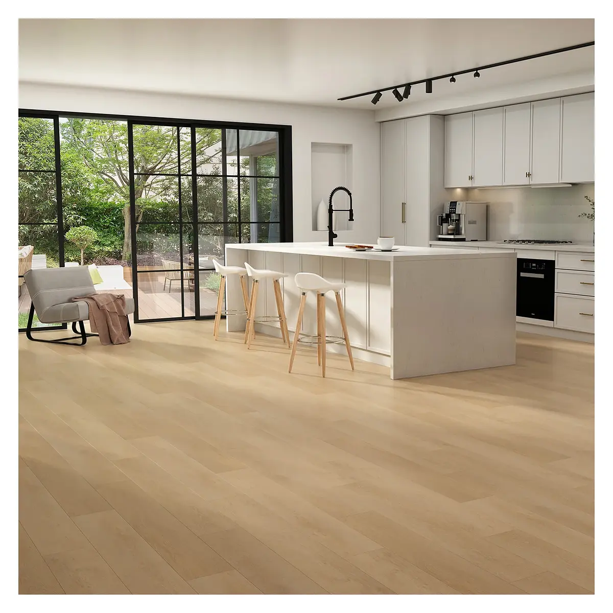 Piso Vinílico Click SPC Leeds Damask Oak 122x22,8