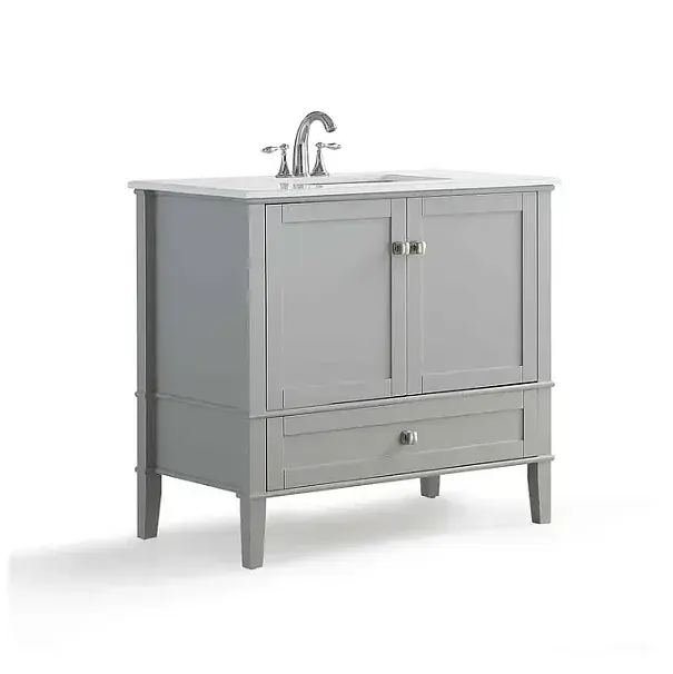 Mueble a Piso Klassiker Gris 94 cm Incluye Lavamanos