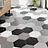 thumbnail - Porcelanato Esmaltado Hexagonal Solid Black Mate 21.5x25