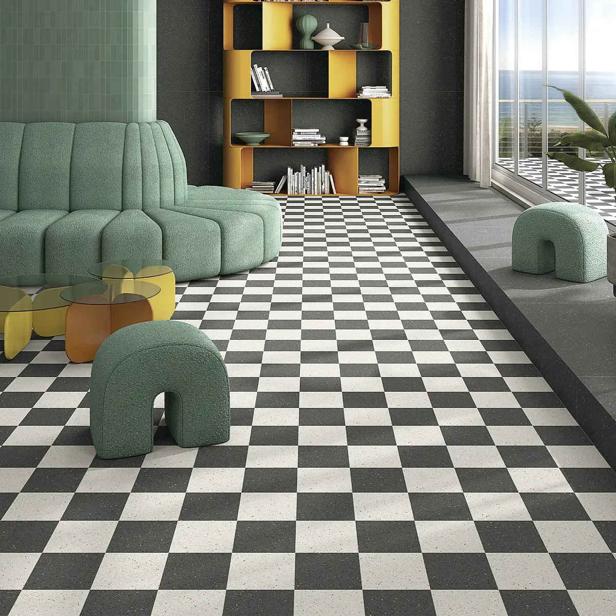 Porcelanato Esmaltado Micra Blanco Mate 20x20