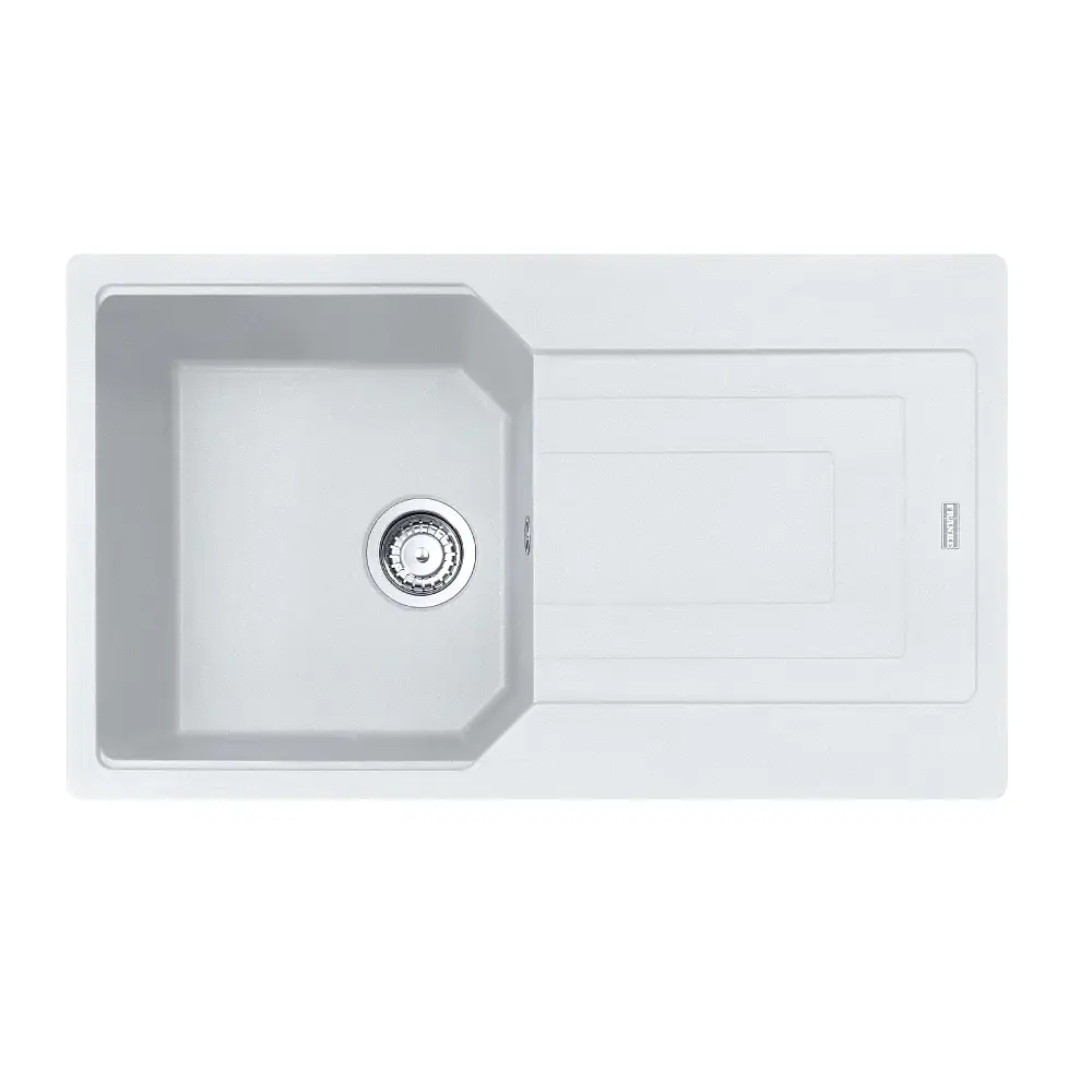 Lavaplatos de Cuarzo Urban UBG 611-86 Blanco