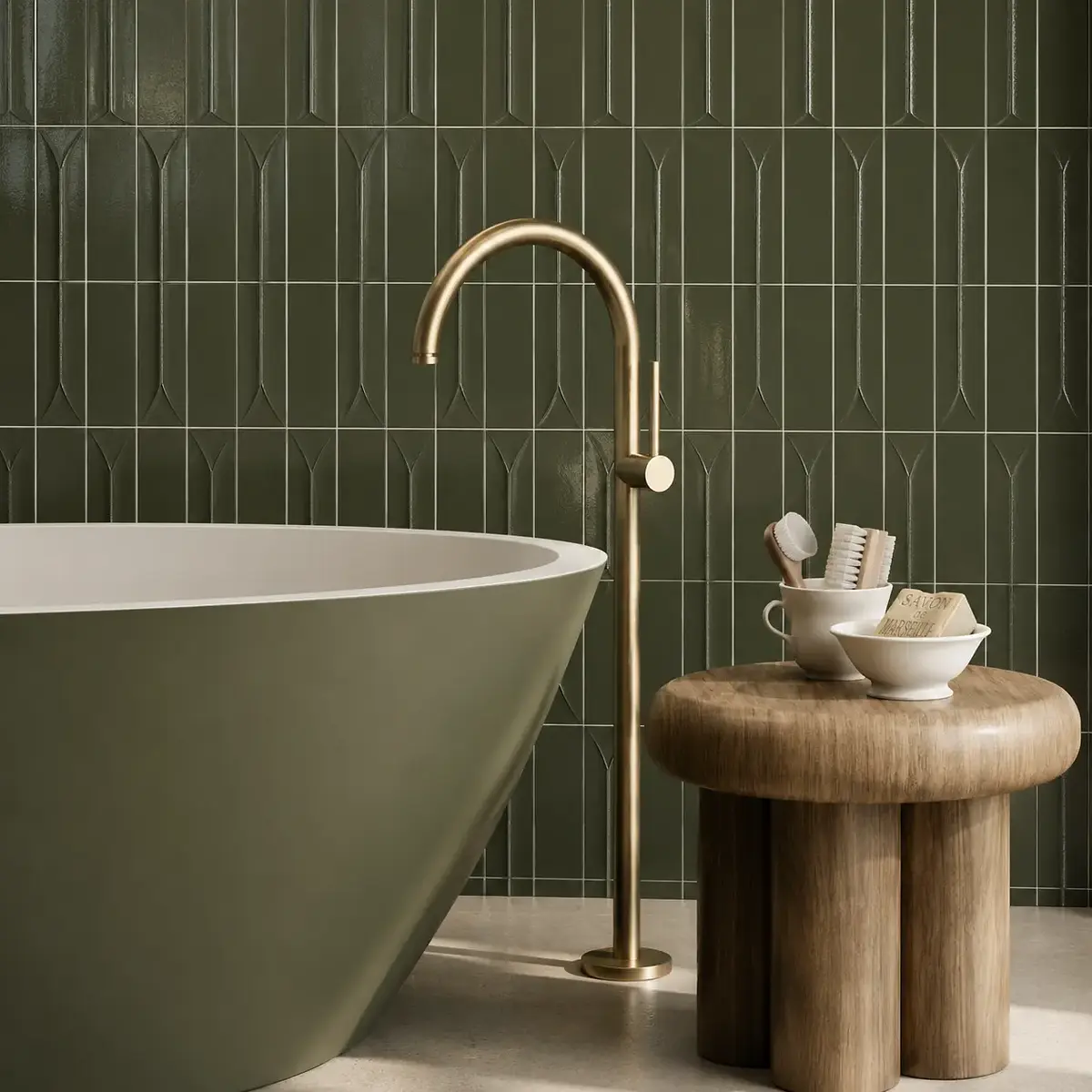 Porcelanato Esmaltado Ona Green 5.8x11.6