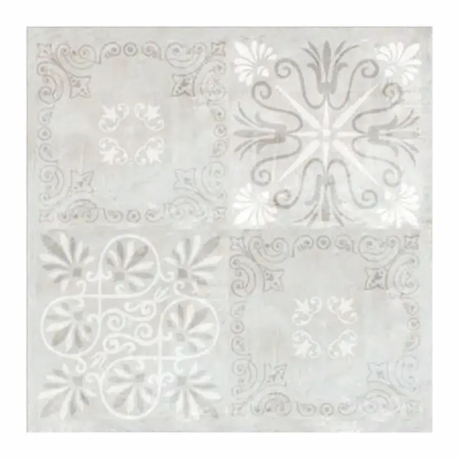Porcelanato Esmaltado Patchwork Gris Mate 60x60
