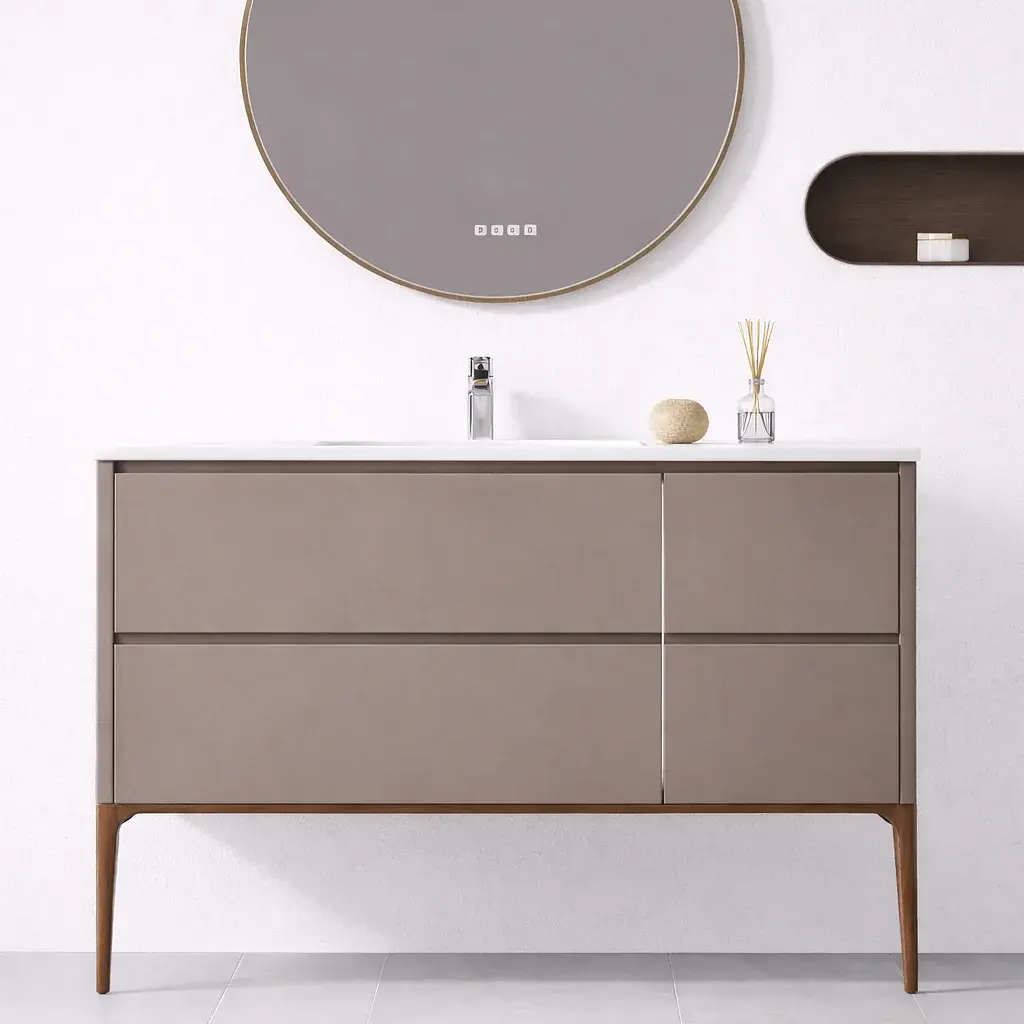 Mueble a Piso Kofel Taupe 140 Incluye Lavamanos