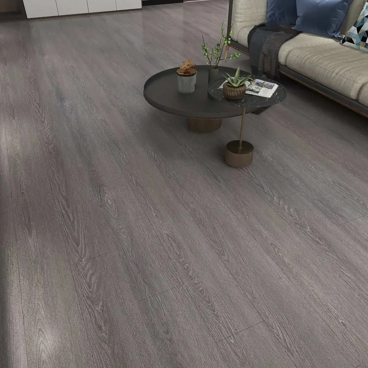 Piso Vinílico SPC Nottingham Grey 122x23