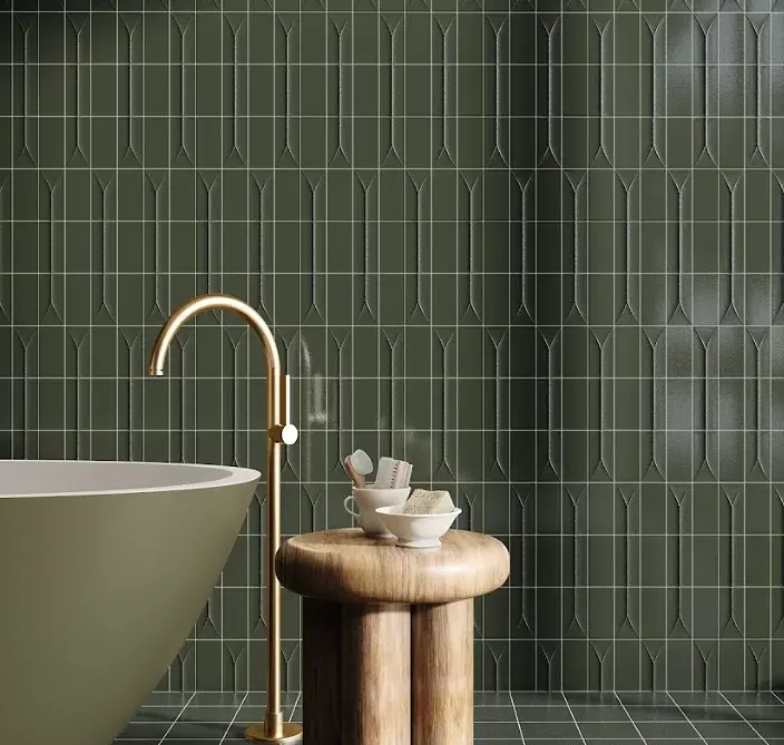 Porcelanato Esmaltado Arka Green 5.8x11.6