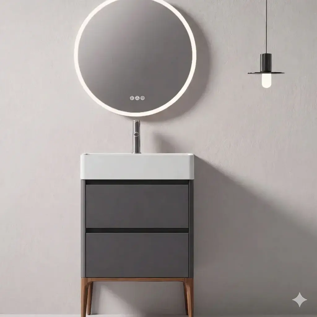 Mueble a Piso Kofel Grafito 60 Incluye Lavamanos