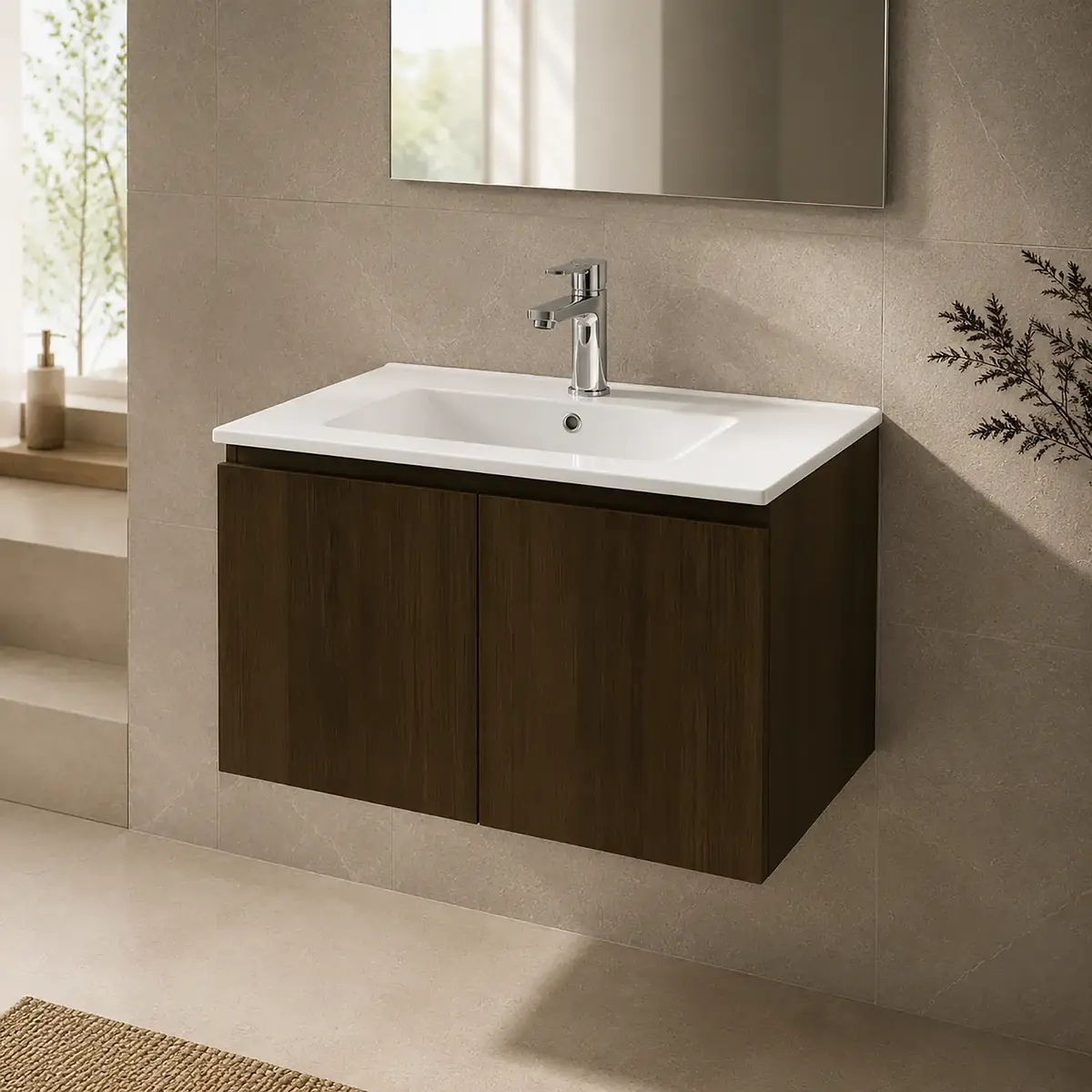 Mueble Suspendido Blank Terra Incluye Lavamanos