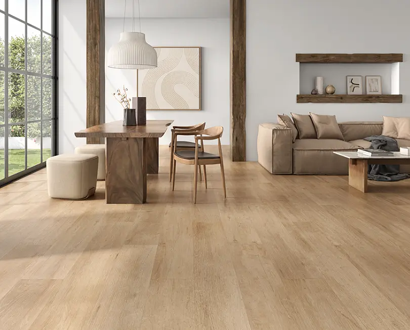 Porcelanato Esmaltado Woodside Honey Mate 25x150