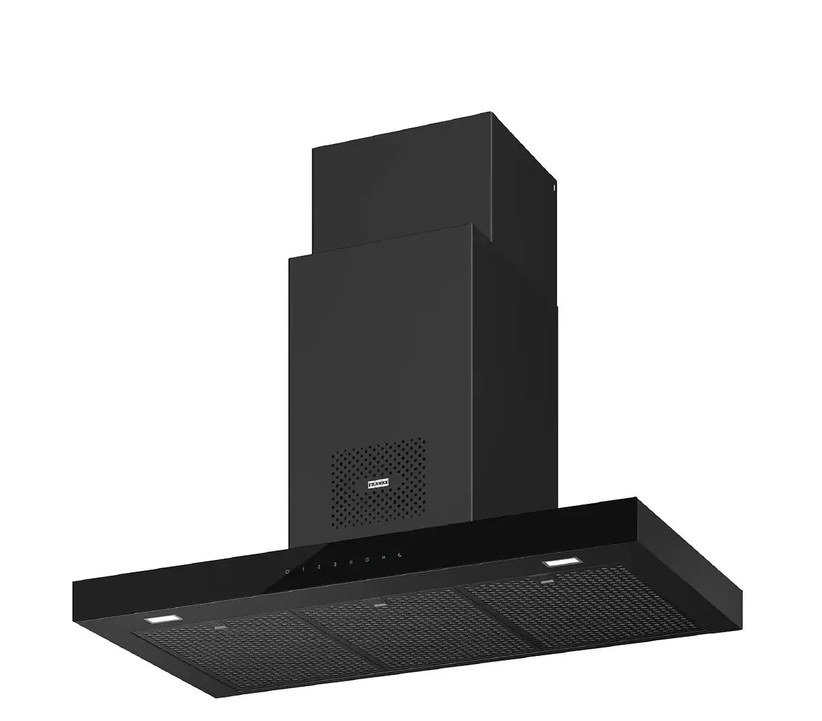 Campana decorativa de pared FTMY AS BK MATT F90 Negro Mate