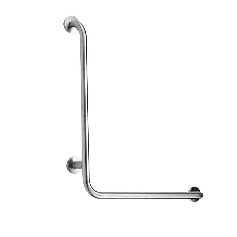 Barra angular de seguridad 1,1/4" acero inox. para ducha