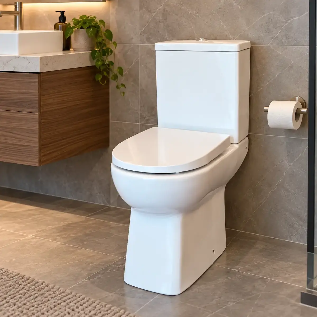 Sanitario Eben Dual Descarga a Muro 18 cm