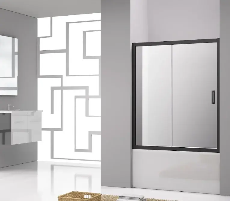 Mampara Corredera Malve-B Negro Mate 160x150
