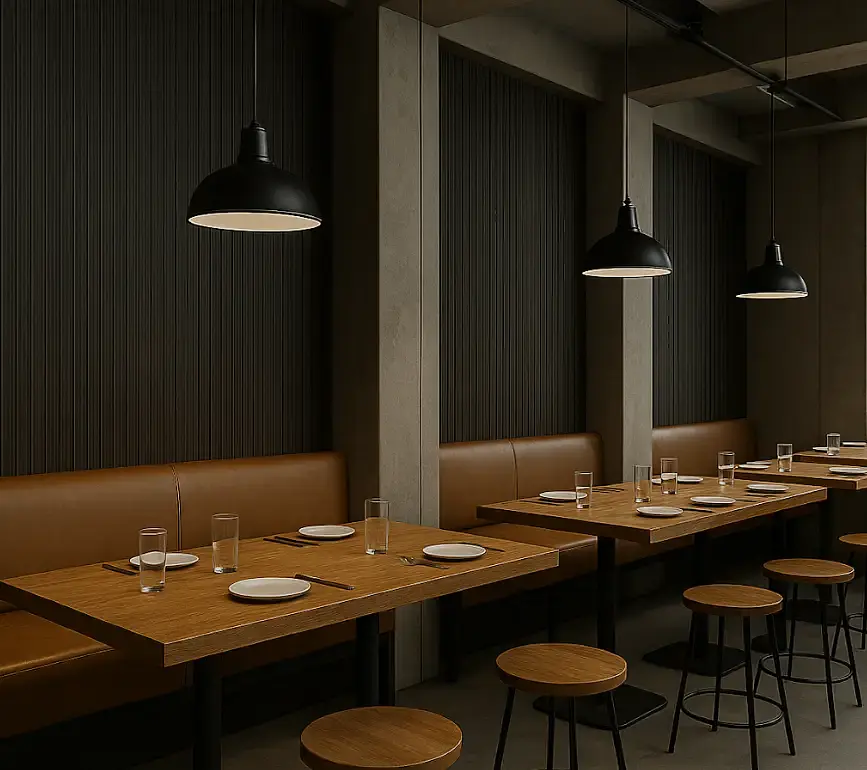 Panel laminado Line Wall Dark Oak Mate 12x290