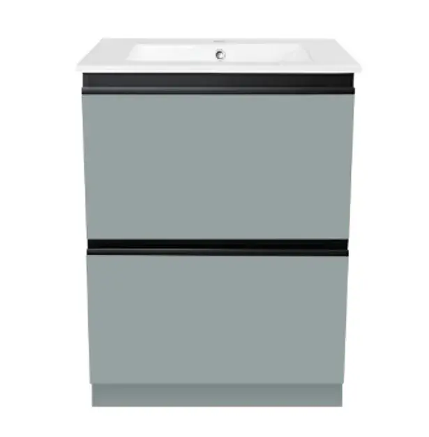 Mueble a Piso Gris Claro Magistral Incluye Lavamanos