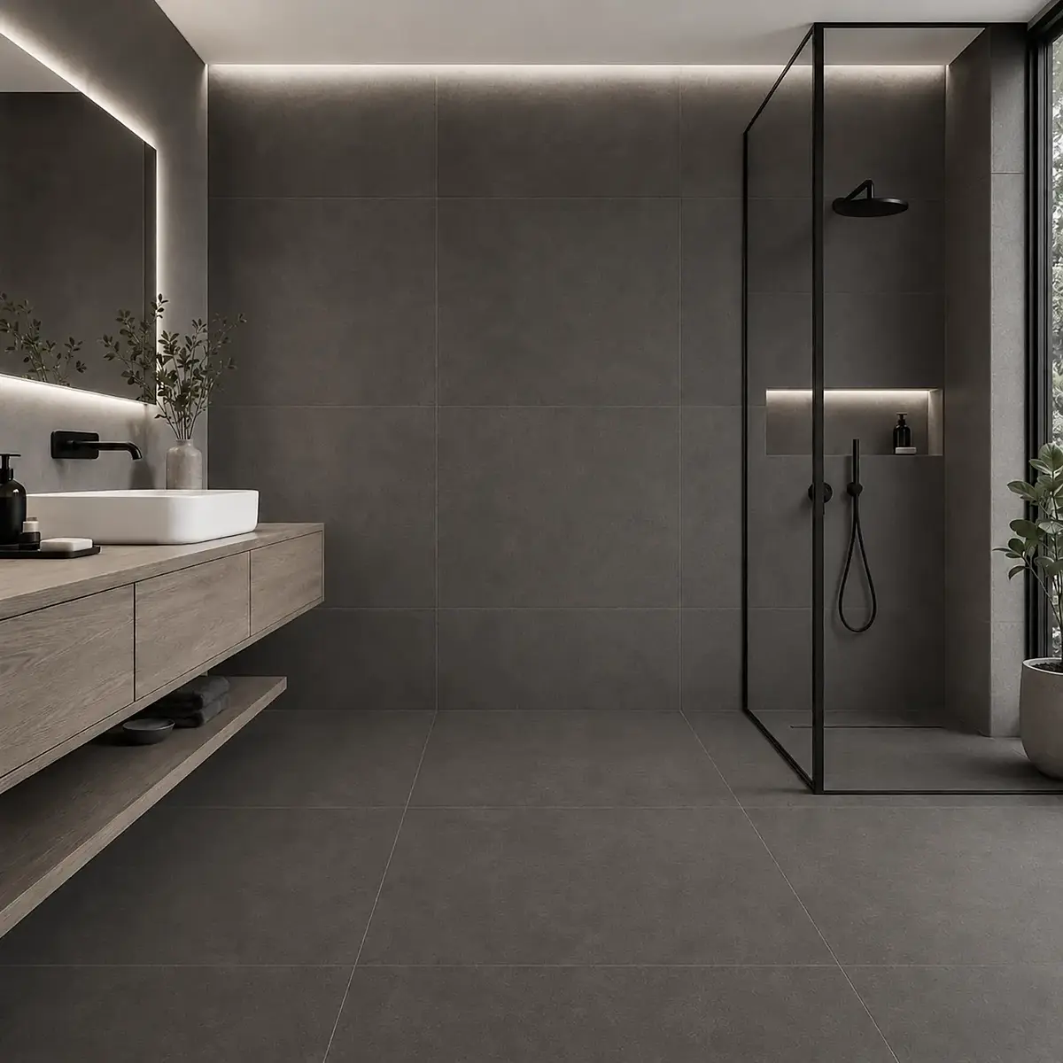 Gres Porcelánico Allee Grafito Mate 60x60