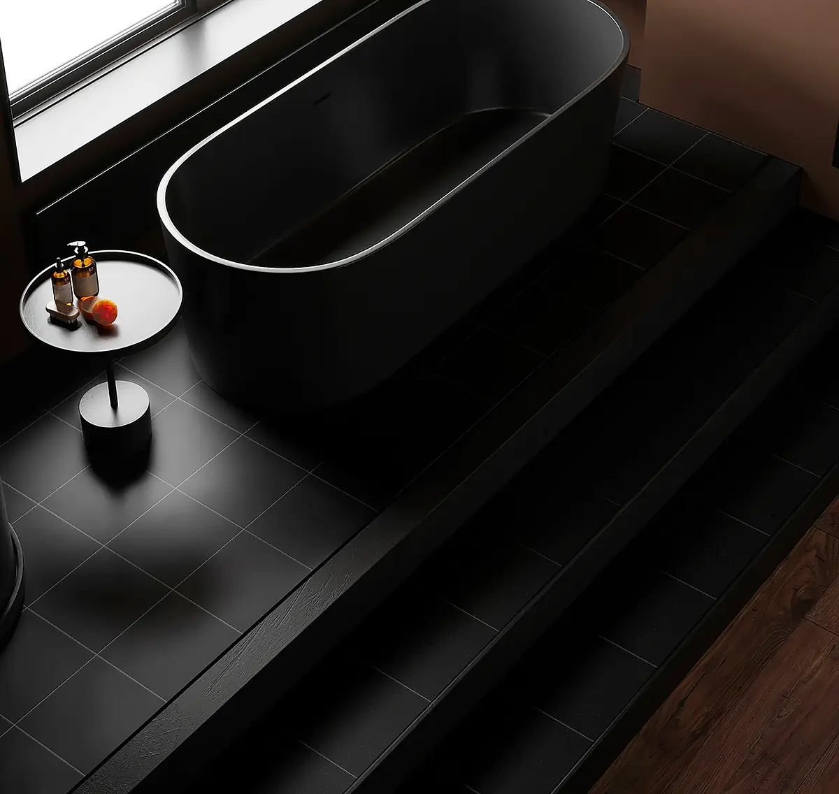Gres Porcelánico Picasso Black Mate 20x20 