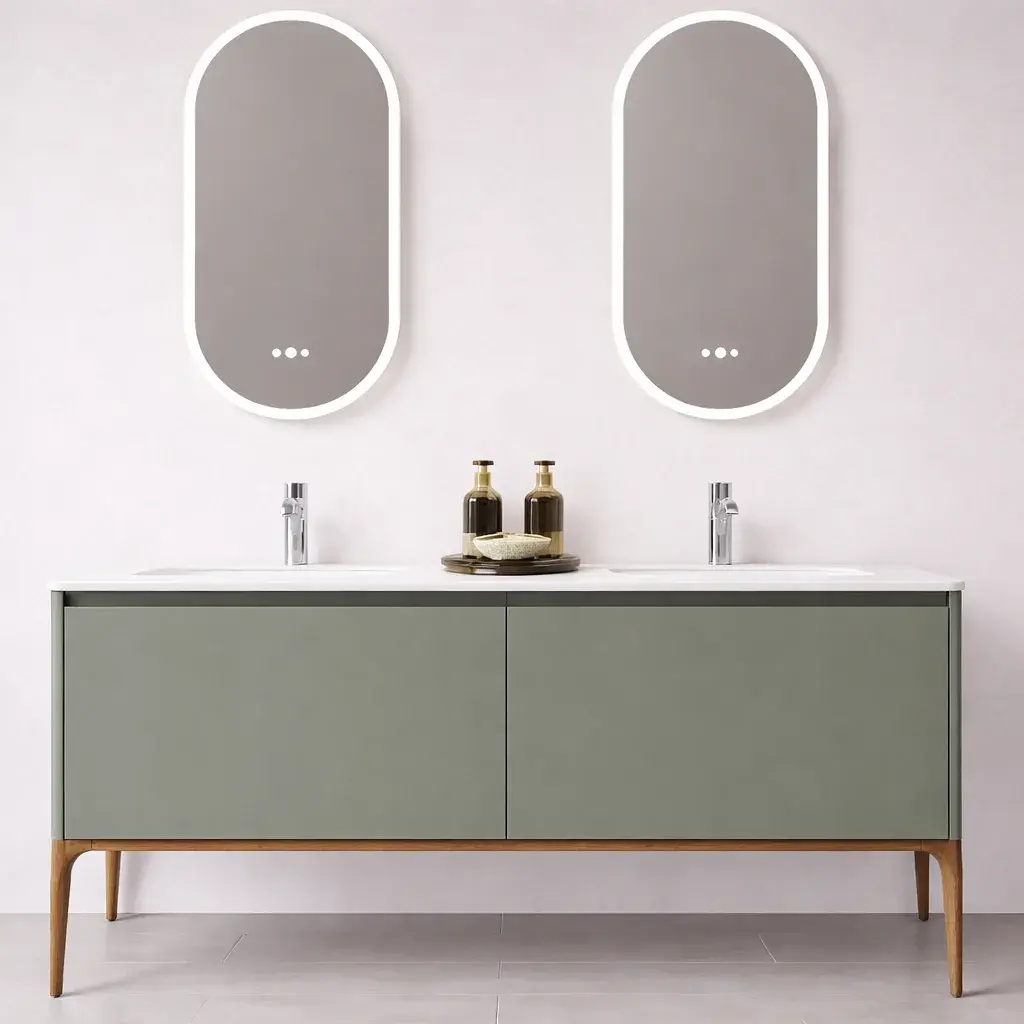 Mueble a Piso Kofel Verde Oliva 150 Incluye Lavamanos