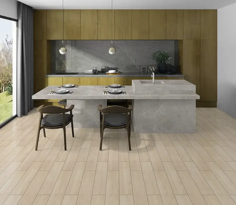 Gres Porcelánico York Honey Mate 15x60