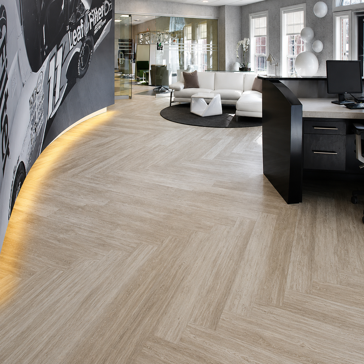 Piso Vinílico LVT Planke Plus Snow Oak