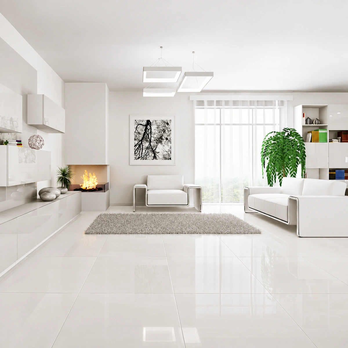 Porcelanato Técnico New Lauf Blanco Pulido 30x60