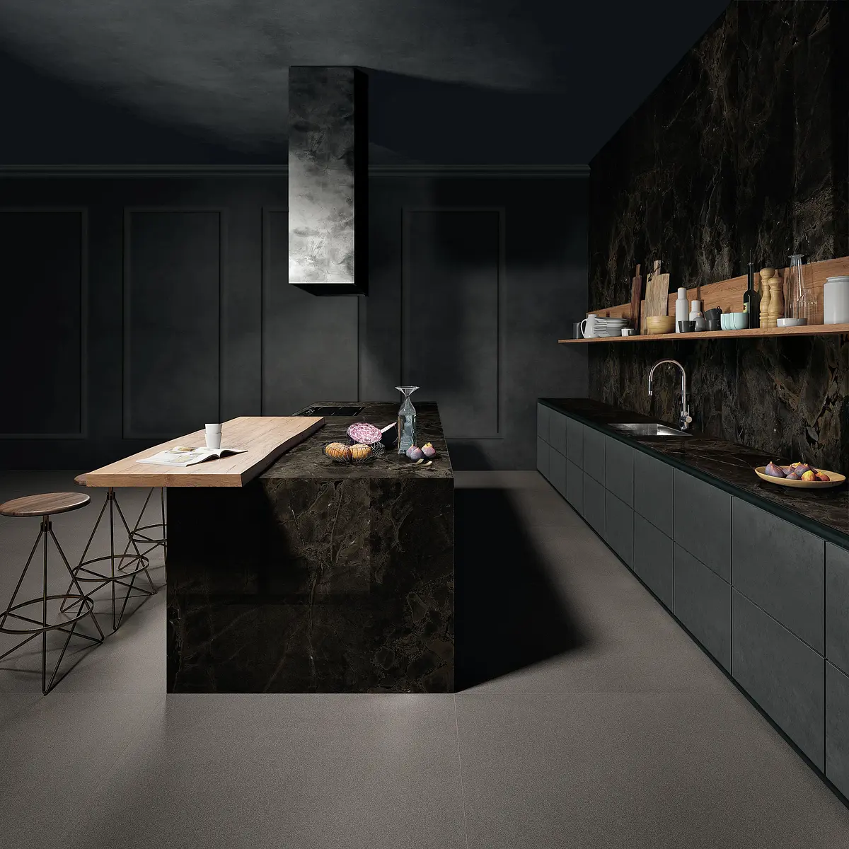 Porcelanato Técnico Infinity Brasil Negro Pulido 60x120