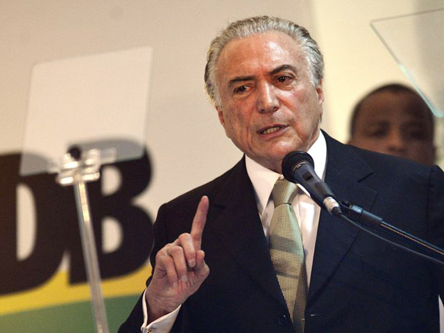Machado diz que Temer recebeu propina em 2012