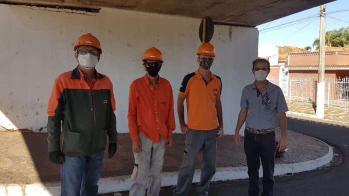 Empresa vistoria Viaduto em Jales para elaborar projeto de recuperação